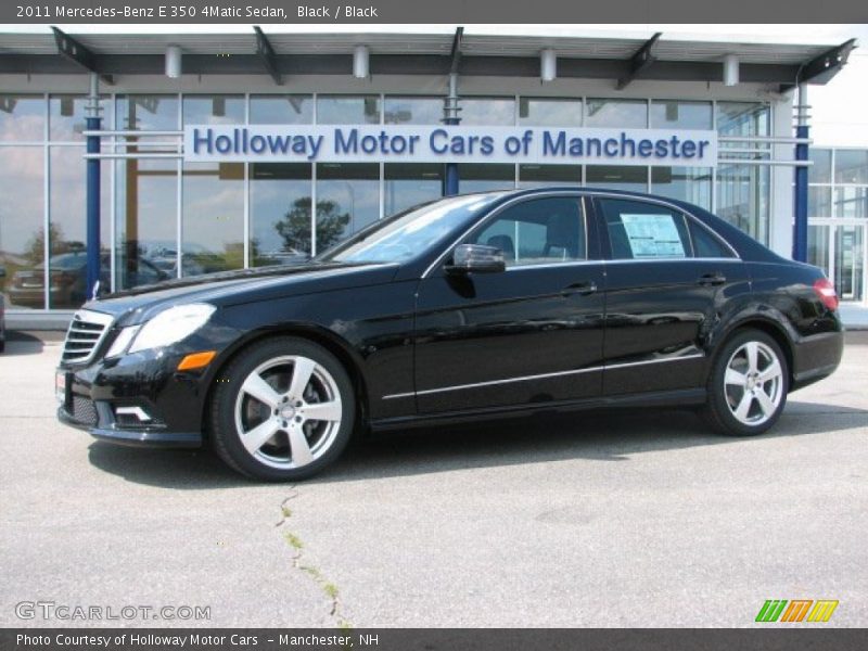 Black / Black 2011 Mercedes-Benz E 350 4Matic Sedan