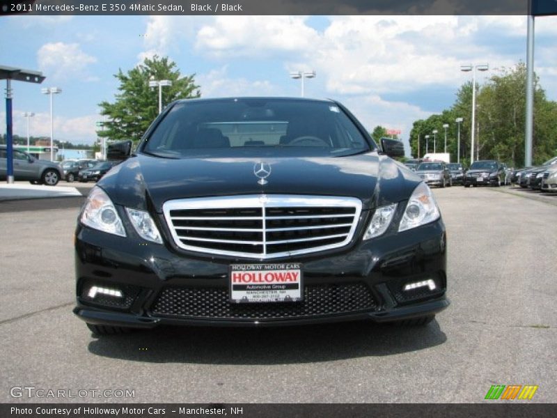 Black / Black 2011 Mercedes-Benz E 350 4Matic Sedan