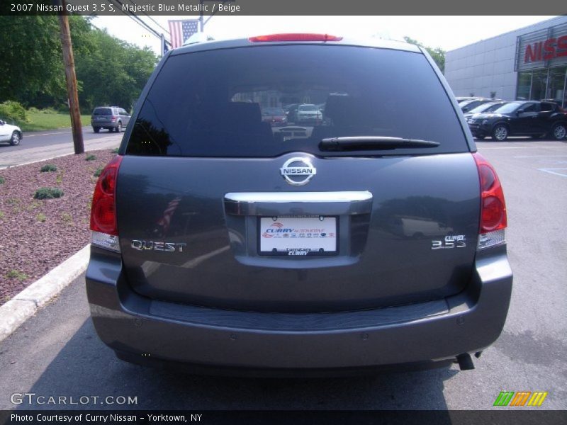 Majestic Blue Metallic / Beige 2007 Nissan Quest 3.5 S