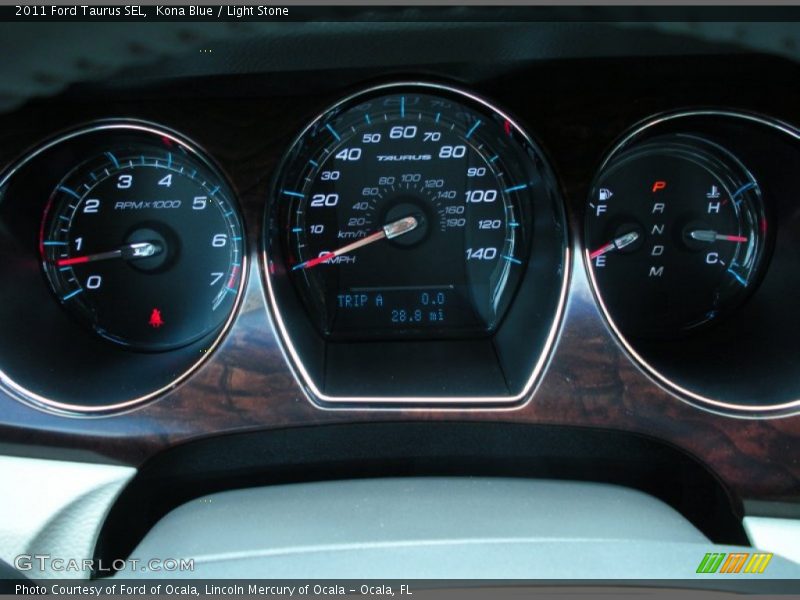 Kona Blue / Light Stone 2011 Ford Taurus SEL