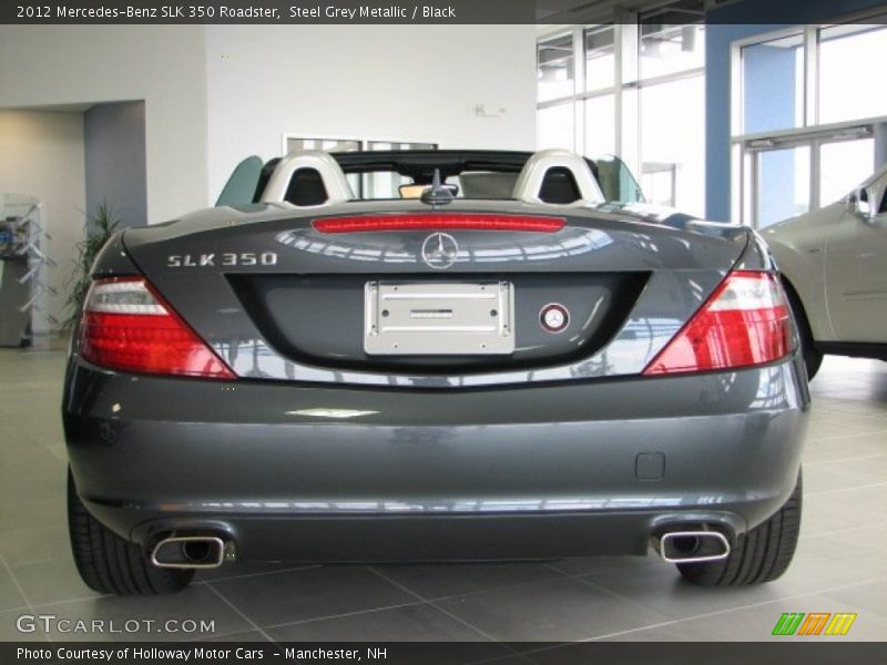 Steel Grey Metallic / Black 2012 Mercedes-Benz SLK 350 Roadster