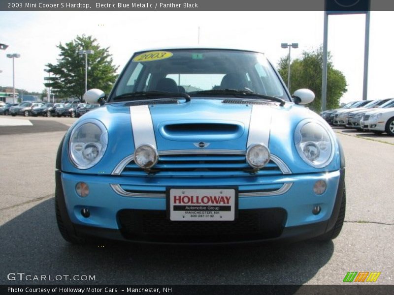 Electric Blue Metallic / Panther Black 2003 Mini Cooper S Hardtop