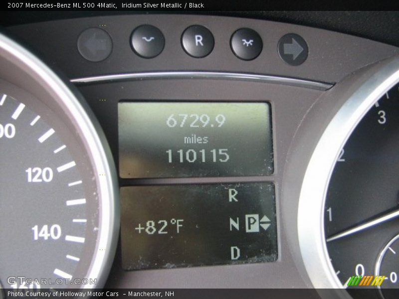 Iridium Silver Metallic / Black 2007 Mercedes-Benz ML 500 4Matic