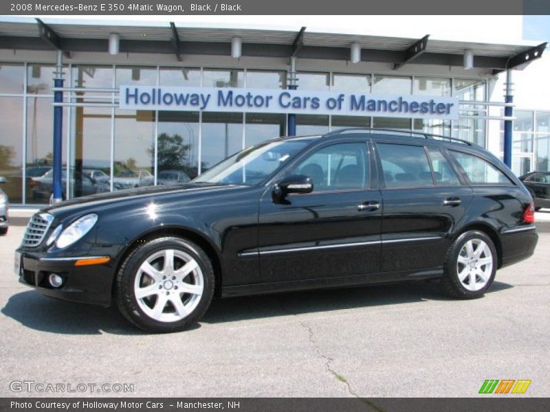 Black / Black 2008 Mercedes-Benz E 350 4Matic Wagon