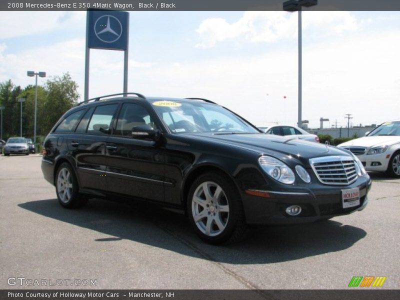 Black / Black 2008 Mercedes-Benz E 350 4Matic Wagon