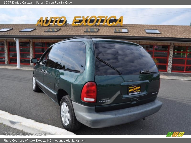 Forest Green Pearl / Gray 1997 Dodge Caravan