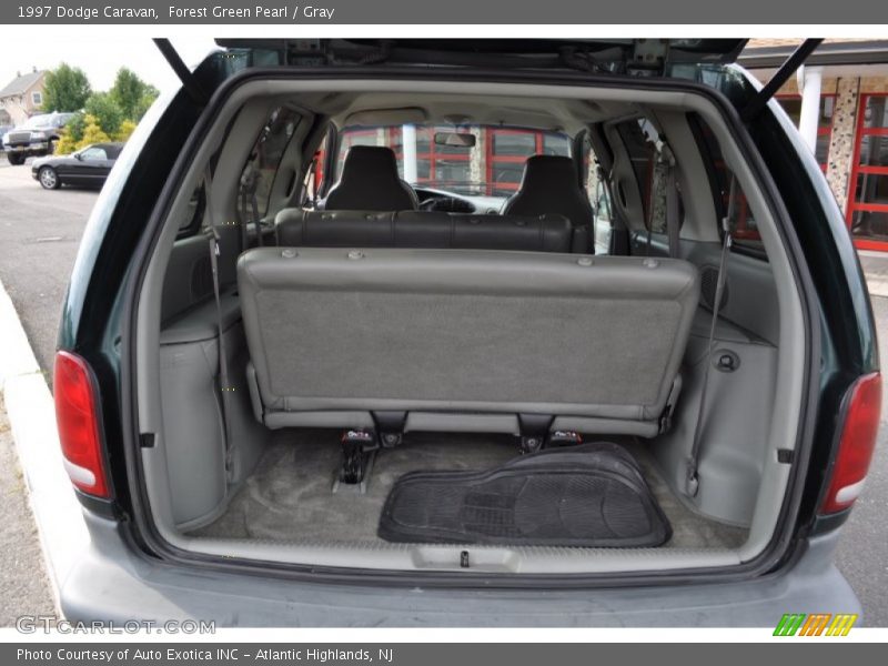 Forest Green Pearl / Gray 1997 Dodge Caravan