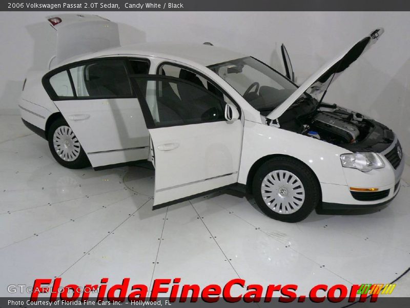 Candy White / Black 2006 Volkswagen Passat 2.0T Sedan