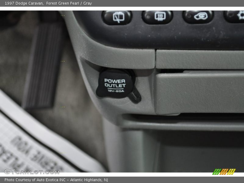 Forest Green Pearl / Gray 1997 Dodge Caravan