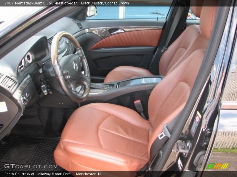  2007 E 550 4Matic Sedan Black/Cognac Brown Interior
