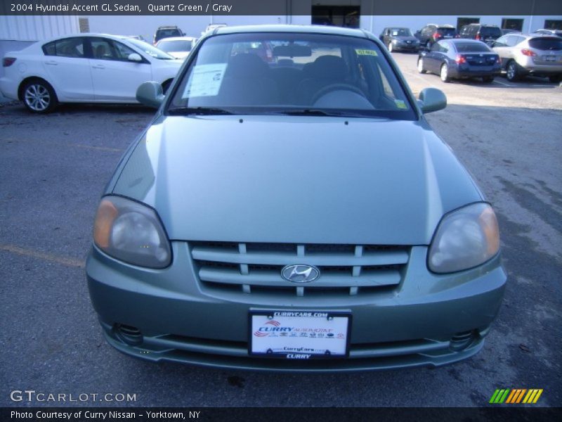 Quartz Green / Gray 2004 Hyundai Accent GL Sedan