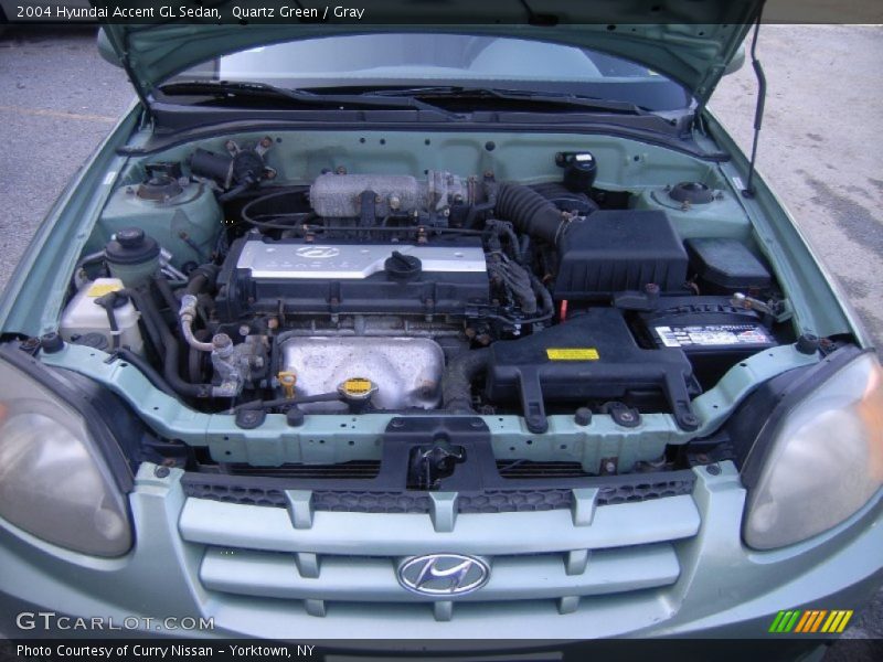 Quartz Green / Gray 2004 Hyundai Accent GL Sedan