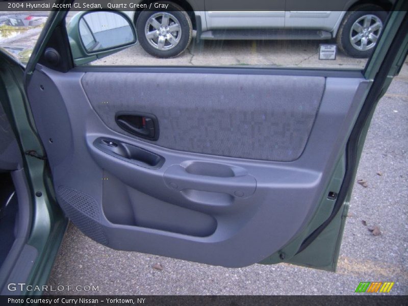 Quartz Green / Gray 2004 Hyundai Accent GL Sedan
