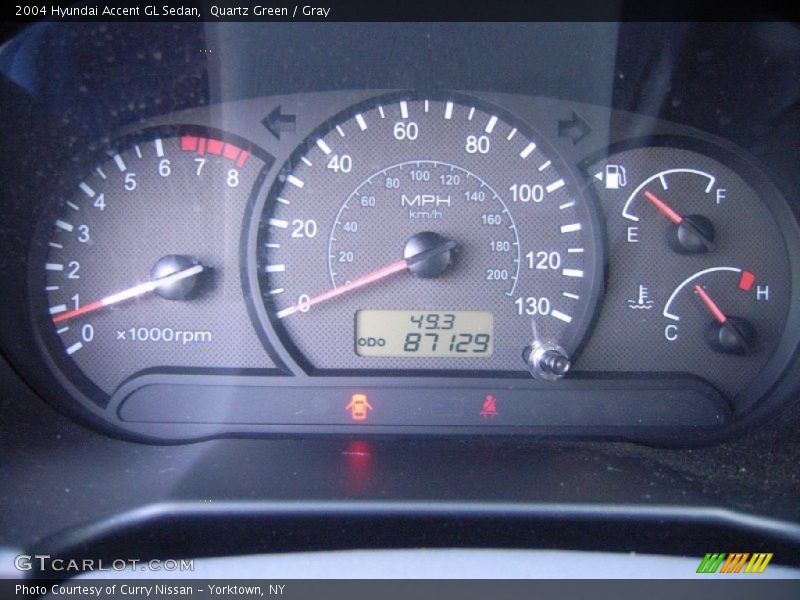 Quartz Green / Gray 2004 Hyundai Accent GL Sedan
