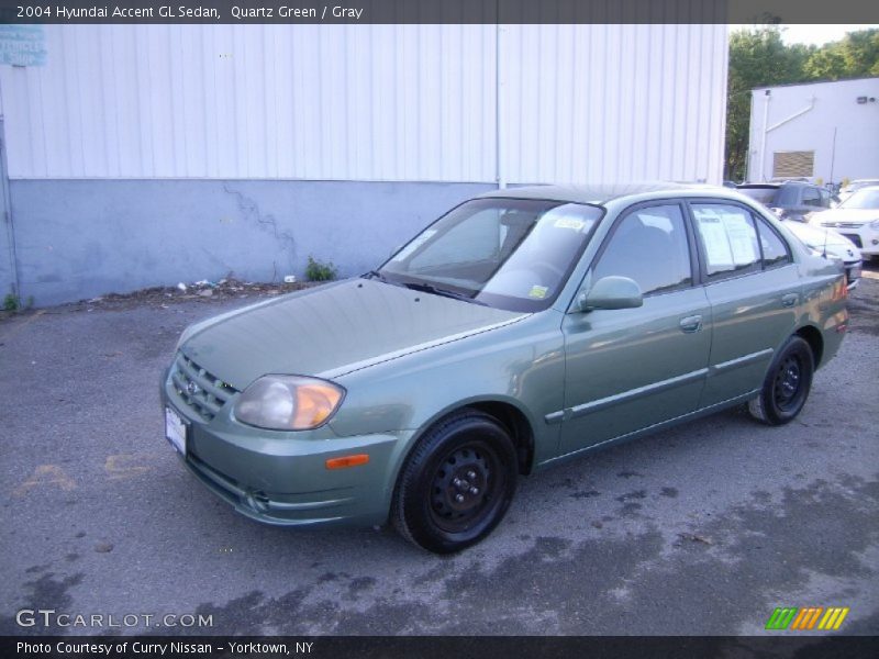 Quartz Green / Gray 2004 Hyundai Accent GL Sedan