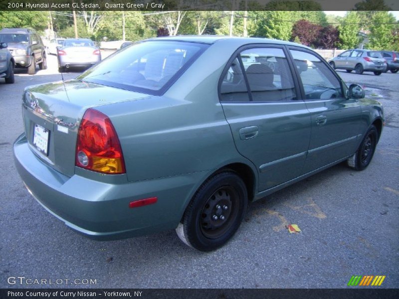 Quartz Green / Gray 2004 Hyundai Accent GL Sedan