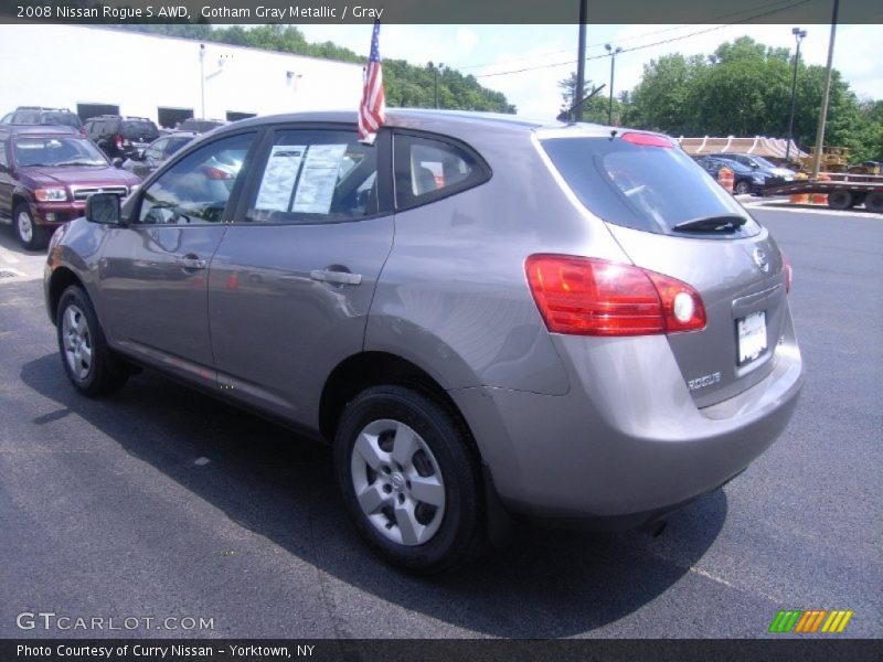 Gotham Gray Metallic / Gray 2008 Nissan Rogue S AWD