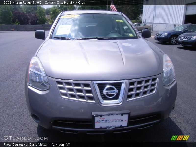 Gotham Gray Metallic / Gray 2008 Nissan Rogue S AWD