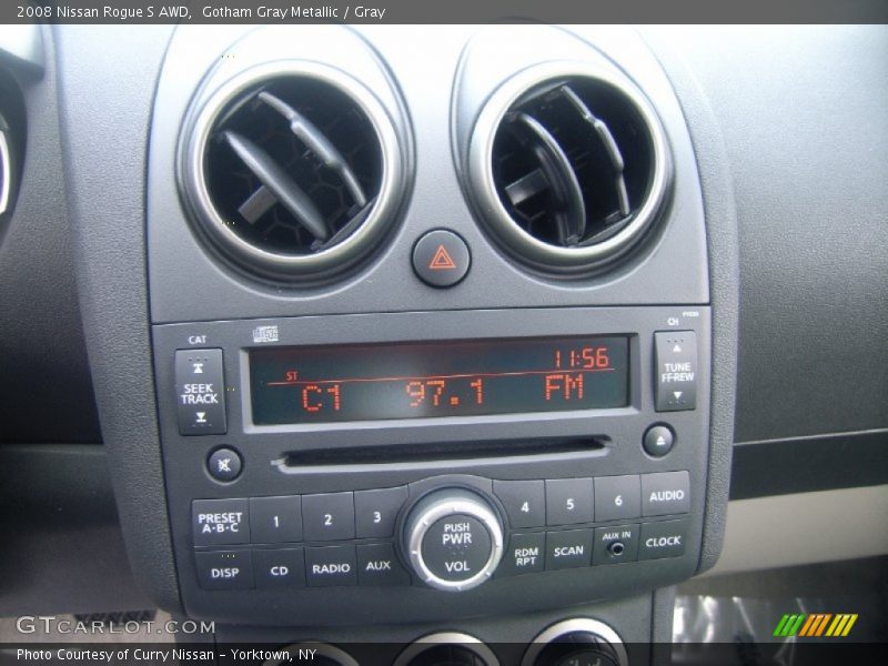 Gotham Gray Metallic / Gray 2008 Nissan Rogue S AWD