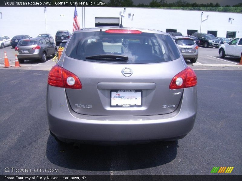 Gotham Gray Metallic / Gray 2008 Nissan Rogue S AWD