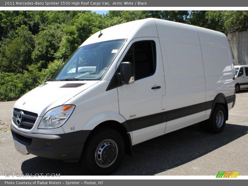 Arctic White / Black 2011 Mercedes-Benz Sprinter 3500 High Roof Cargo Van