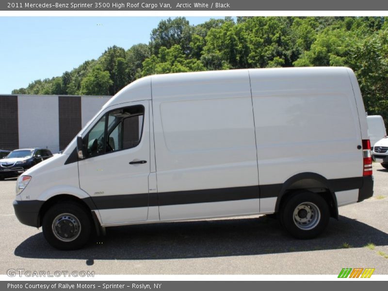 Arctic White / Black 2011 Mercedes-Benz Sprinter 3500 High Roof Cargo Van