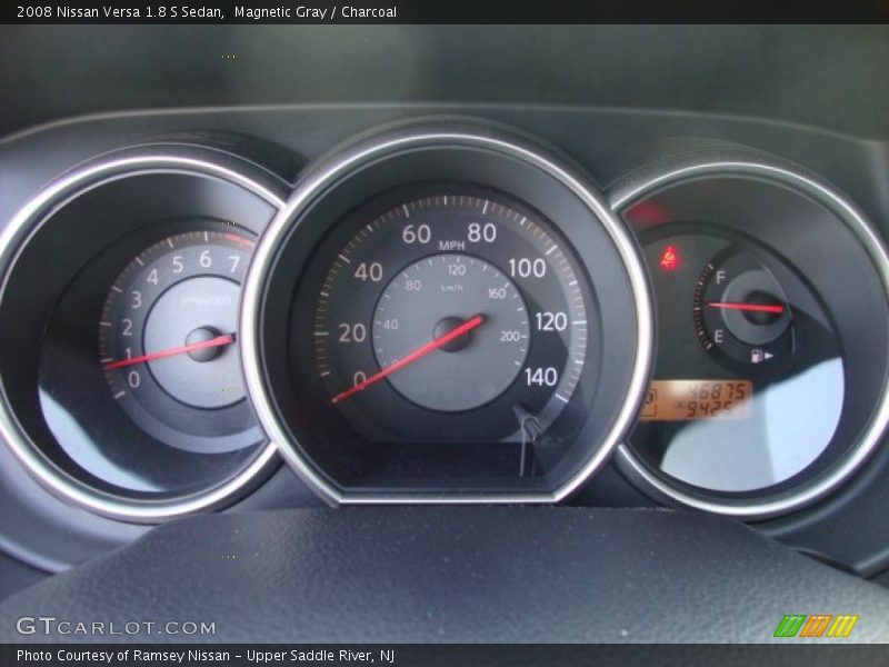 Magnetic Gray / Charcoal 2008 Nissan Versa 1.8 S Sedan