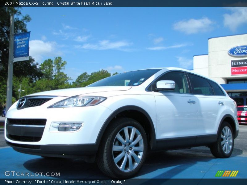 Crystal White Pearl Mica / Sand 2007 Mazda CX-9 Touring