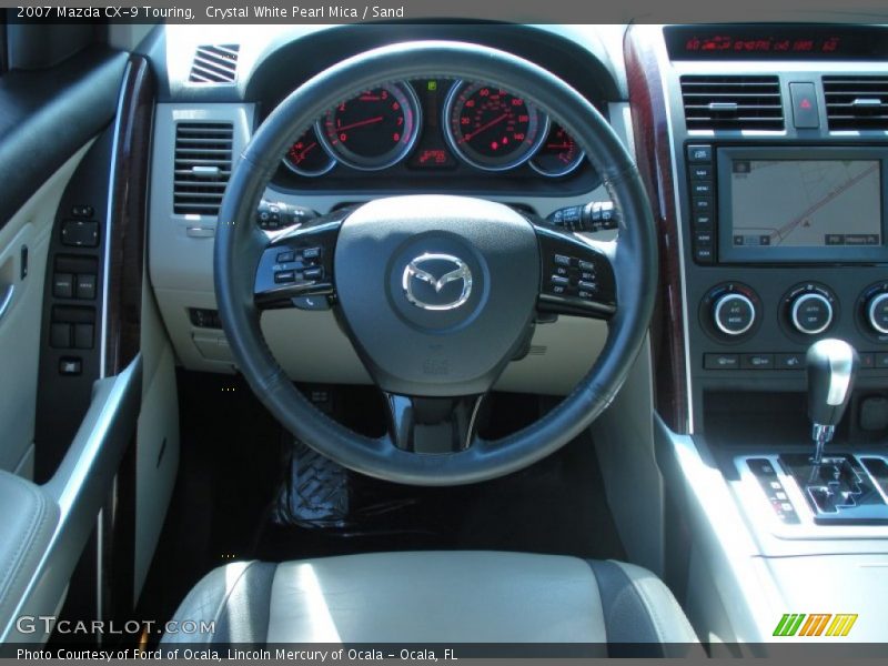 Crystal White Pearl Mica / Sand 2007 Mazda CX-9 Touring