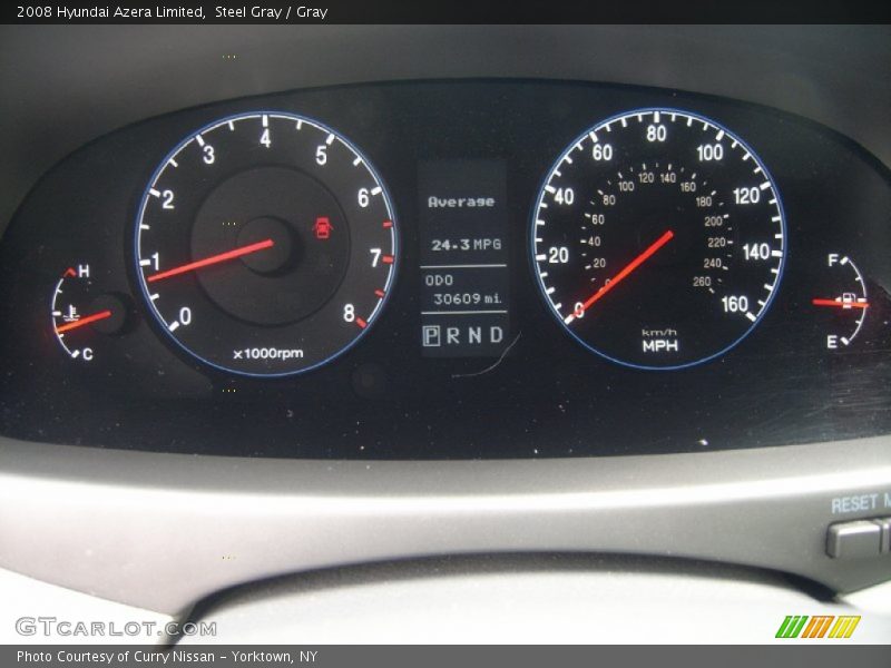 Steel Gray / Gray 2008 Hyundai Azera Limited