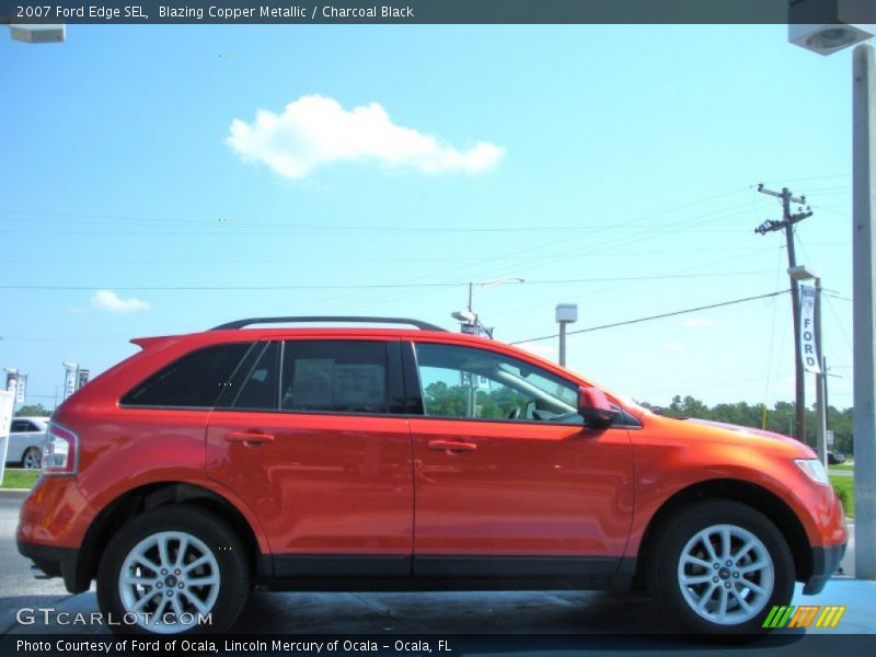 Blazing Copper Metallic / Charcoal Black 2007 Ford Edge SEL