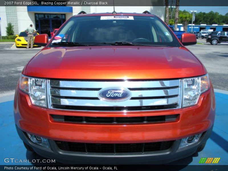 Blazing Copper Metallic / Charcoal Black 2007 Ford Edge SEL