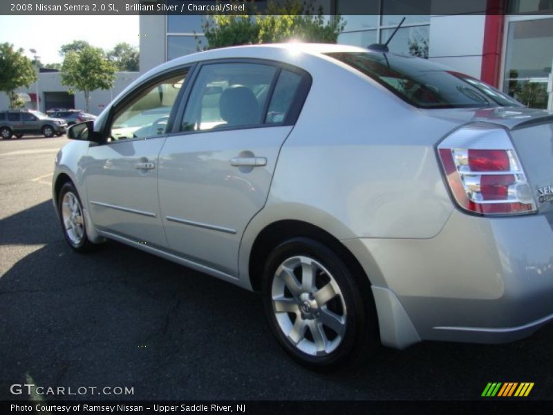 Brilliant Silver / Charcoal/Steel 2008 Nissan Sentra 2.0 SL