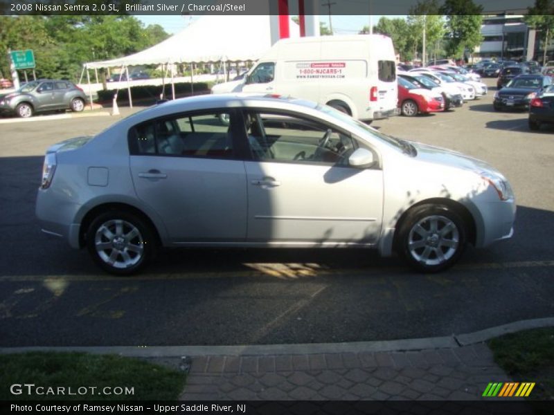Brilliant Silver / Charcoal/Steel 2008 Nissan Sentra 2.0 SL