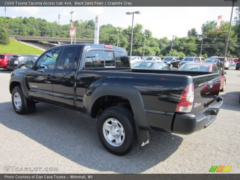 Black Sand Pearl / Graphite Gray 2009 Toyota Tacoma Access Cab 4x4