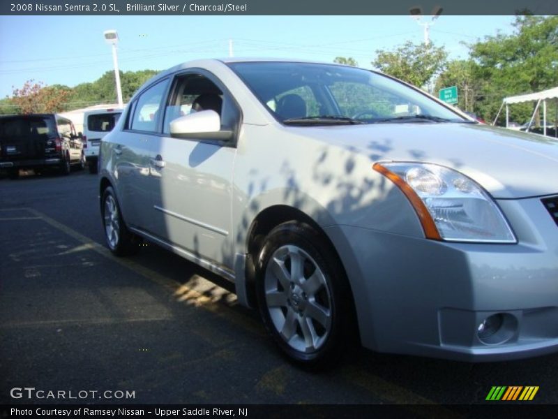Brilliant Silver / Charcoal/Steel 2008 Nissan Sentra 2.0 SL