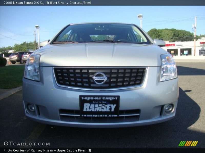 Brilliant Silver / Charcoal/Steel 2008 Nissan Sentra 2.0 SL