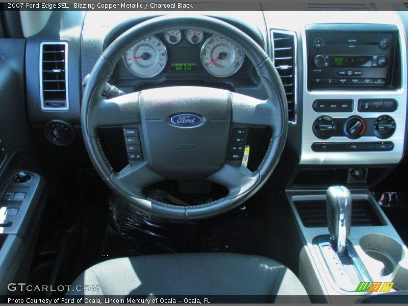Blazing Copper Metallic / Charcoal Black 2007 Ford Edge SEL