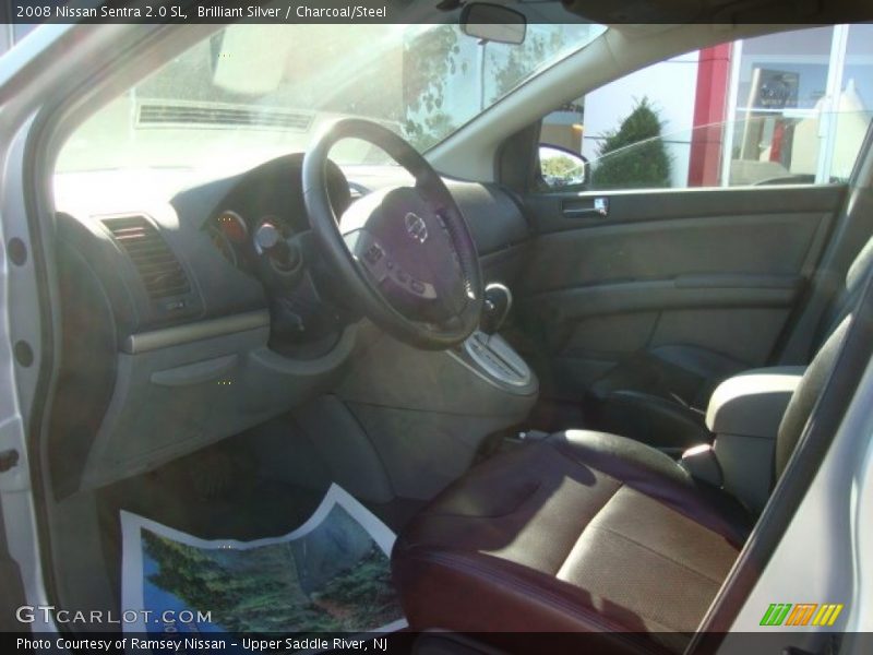 Brilliant Silver / Charcoal/Steel 2008 Nissan Sentra 2.0 SL