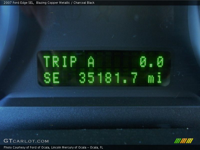 Blazing Copper Metallic / Charcoal Black 2007 Ford Edge SEL