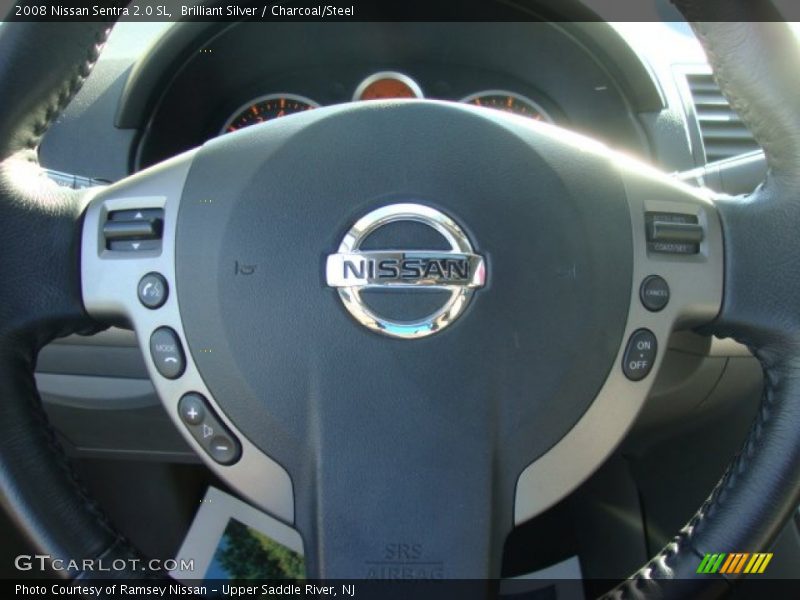 Brilliant Silver / Charcoal/Steel 2008 Nissan Sentra 2.0 SL
