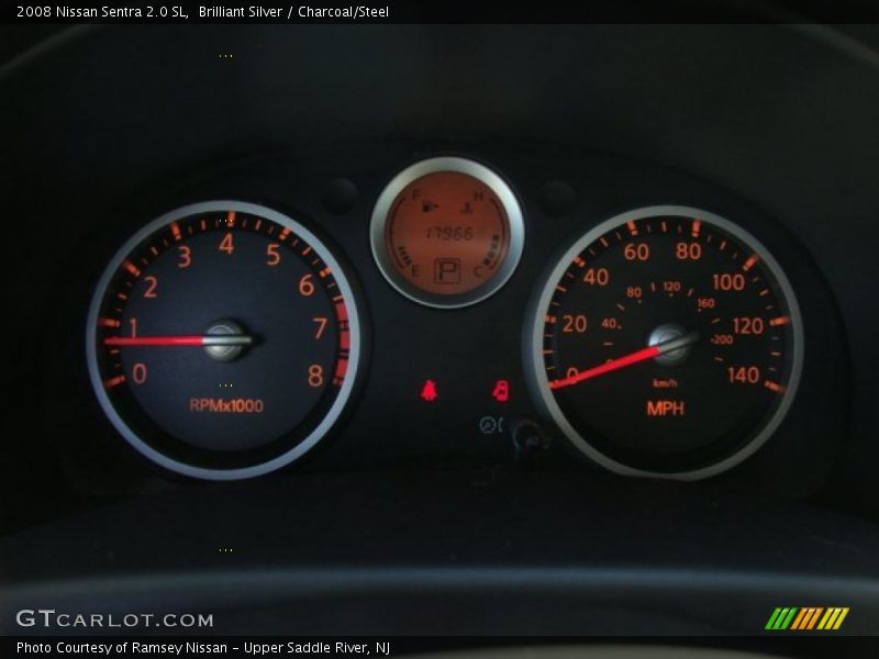Brilliant Silver / Charcoal/Steel 2008 Nissan Sentra 2.0 SL