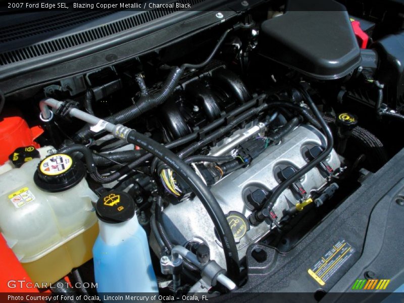 Blazing Copper Metallic / Charcoal Black 2007 Ford Edge SEL