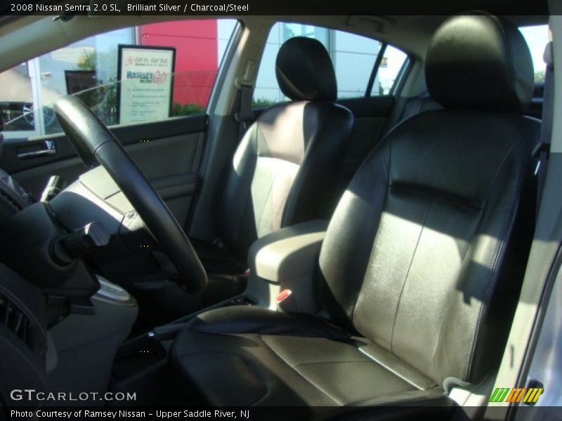 Brilliant Silver / Charcoal/Steel 2008 Nissan Sentra 2.0 SL