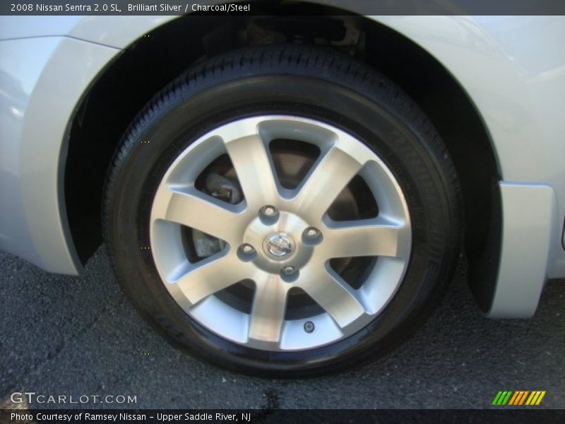 Brilliant Silver / Charcoal/Steel 2008 Nissan Sentra 2.0 SL