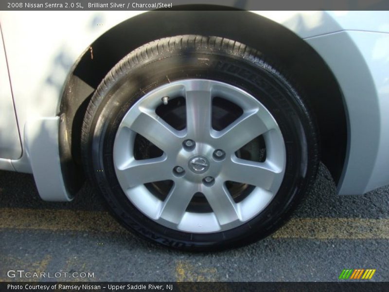 Brilliant Silver / Charcoal/Steel 2008 Nissan Sentra 2.0 SL