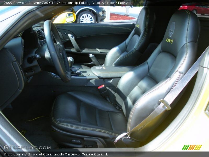  2009 Corvette Z06 GT1 Championship Edition Ebony Interior