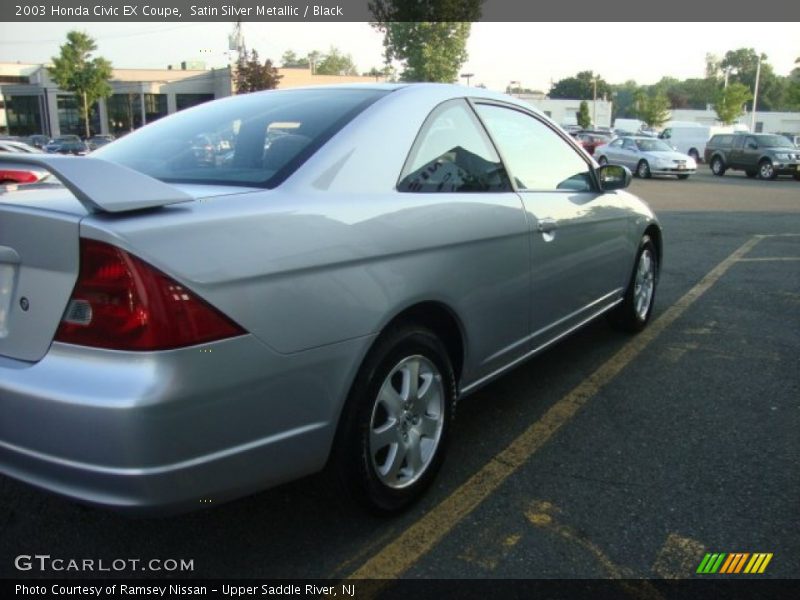 Satin Silver Metallic / Black 2003 Honda Civic EX Coupe