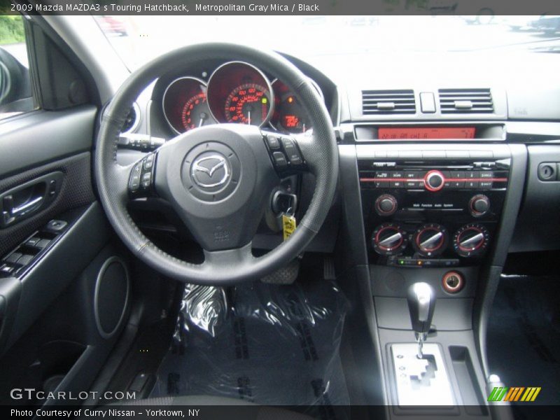 Metropolitan Gray Mica / Black 2009 Mazda MAZDA3 s Touring Hatchback