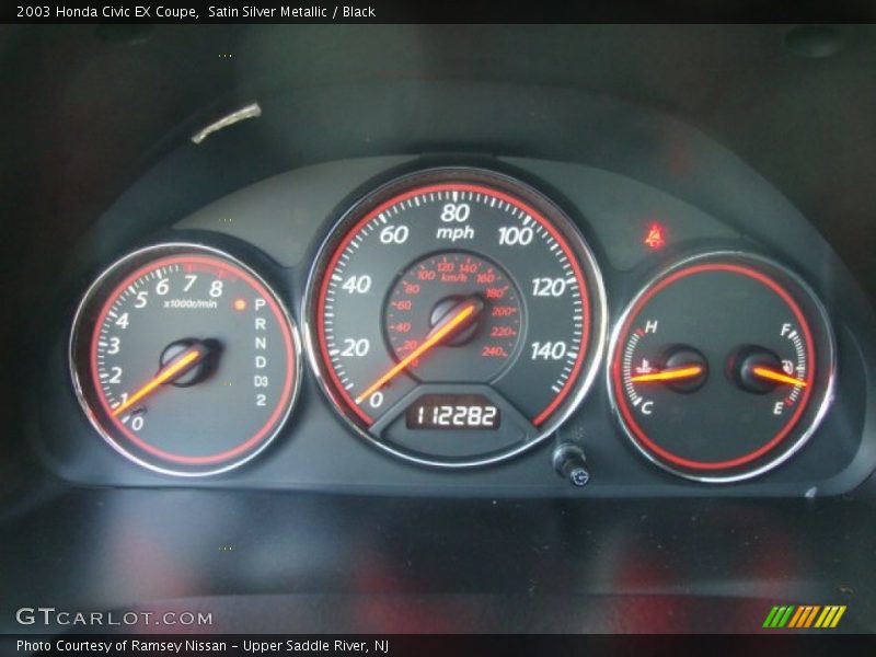  2003 Civic EX Coupe EX Coupe Gauges